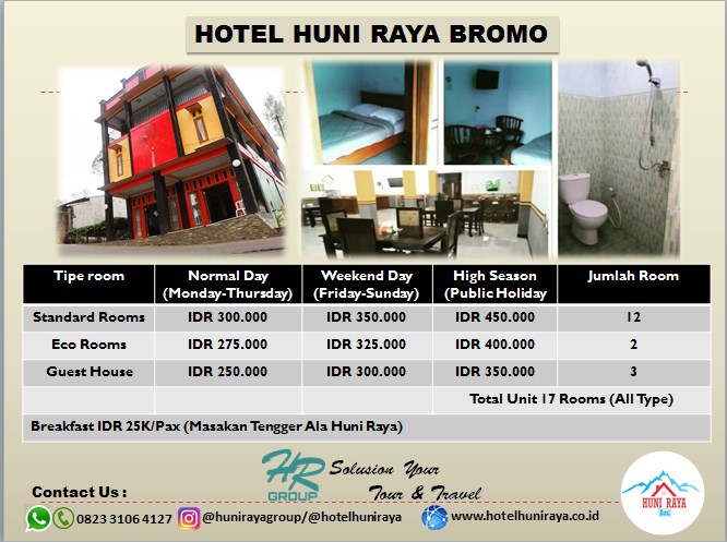 Hotel Huni Raya Bromo Hotel di Bromo Pasuruan Terbaik