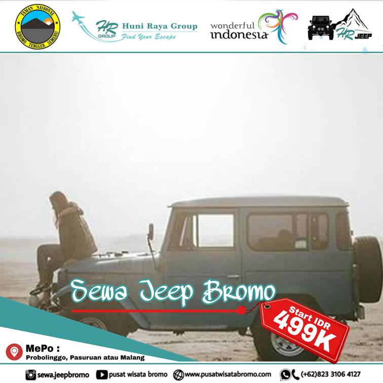 Harga Sewa Jeep Bromo dari Pintu Masuk
