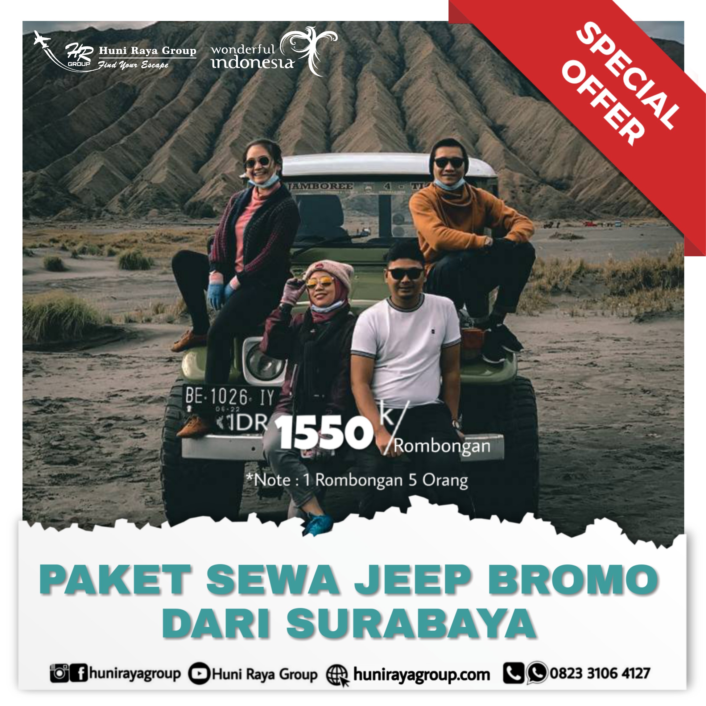 Paket Sewa Jeep Bromo dari Surabaya